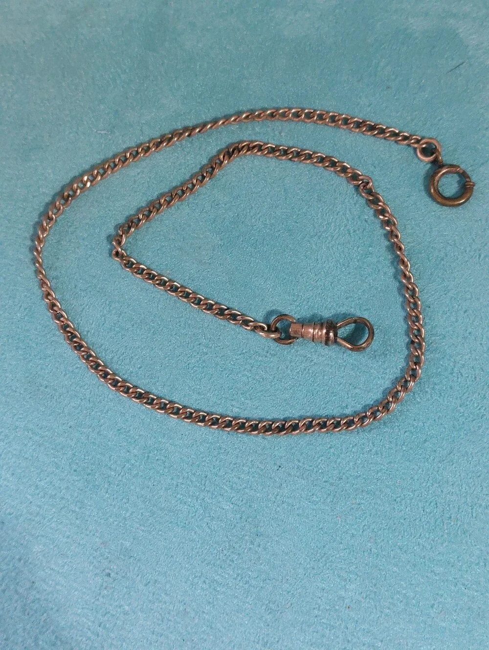 Victorian-Era S.O.B.& Co. Gold-filled Curb Link Vest Chain 15.5